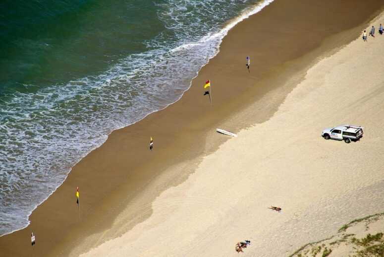 Plage de sable en Australie
